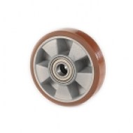 Ruota in alluminio e poliuretano